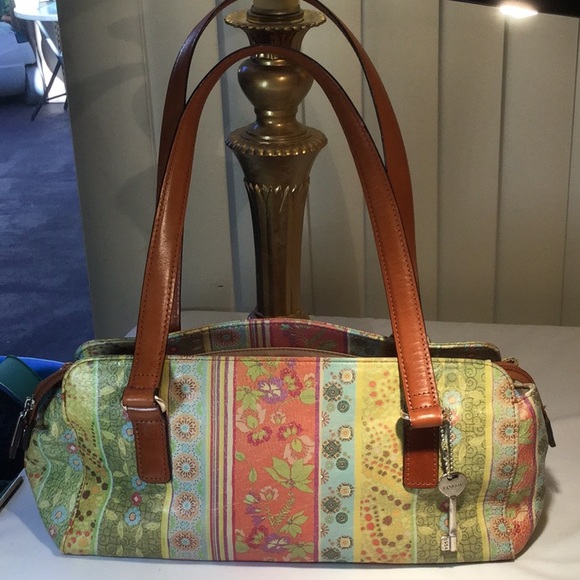 Fossil Handbags - Three section Fossil hippie boho pattern bag